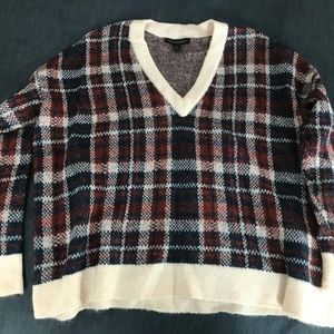 Banana Republic Plaid Wool Sweater